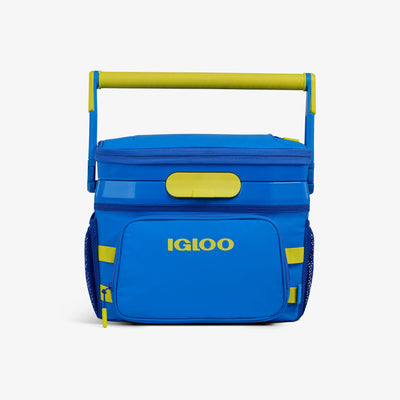 Front View | Rival 18-Can Hybrid Cooler::Sneaky Blue::Zipper-free latch system