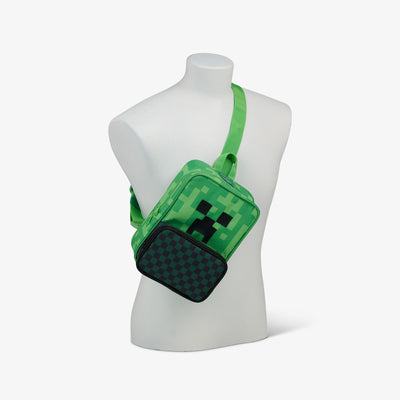Use View | Minecraft Creeper 8-Can Crossbody Cooler::::Crossbody strap
