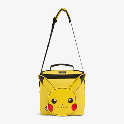 Strap View | Pokémon Pikachu Square Lunch Cooler Bag::::Storage pocket