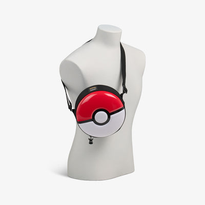 Crossbody View | Pokémon Poké Ball Crossbody Cooler::::Adjustable strap