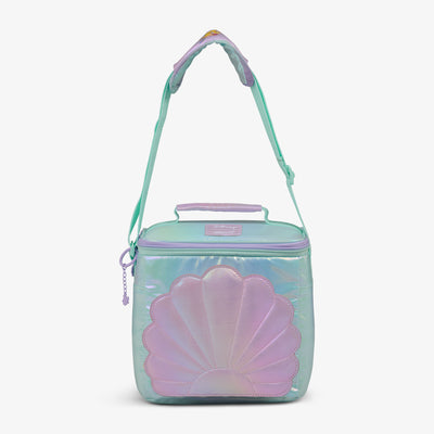 Strap View | Disney The Little Mermaid Seashell Square Lunch Cooler Bag::::Adjustable shoulder strap