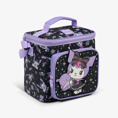Angle View | Kuromi™ Square Lunch Cooler Bag::::Storage pocket