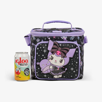 Size View | Kuromi™ Square Lunch Cooler Bag::::Holds up to 9 cans