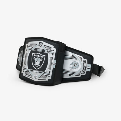 Angle View | NFL WWE Cooler Fanny Pack::Raiders::Adjustable waist strap