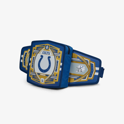 Angle View | NFL WWE Cooler Fanny Pack::Colts::Adjustable waist strap