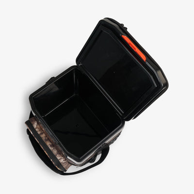 Open View | Realtree APX® Cool Fusion 26-Can Cooler Bag::::Easy-to-clean hard liner