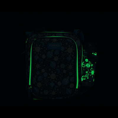 Glow View | Kids Lunch Glow Vertical Cooler + Bento Box::Cosmic Glow::Glows in the dark