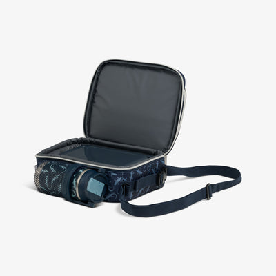 Open View | Kids Lunch Glow Vertical Cooler + Bento Box::Lizard Glow::MaxChill insulation