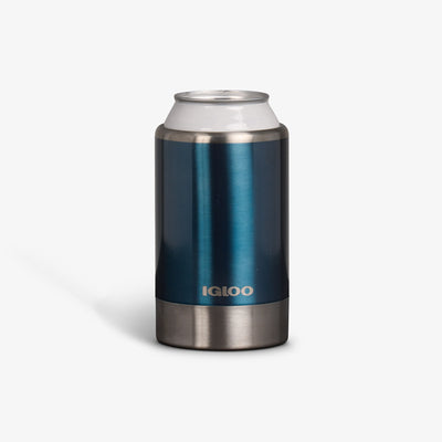 Can In View | Coolmate®::Modern Blue::Keeps 12-oz cans cold