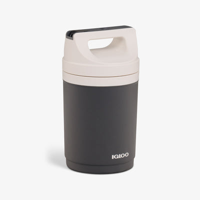 Angle View | Retro Playmate Half Gallon Jug::Charcoal::Leak-resistant