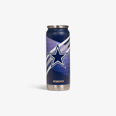 Front View | Dallas Cowboys 16 Oz Can::::Durable stainless steel 