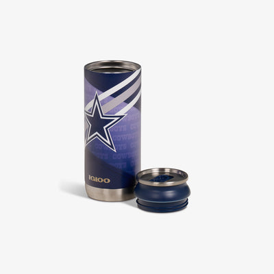 Open View | Dallas Cowboys 16 Oz Can::::Removable lid