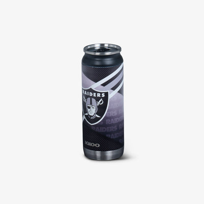 Angle View | Las Vegas Raiders 16 Oz Can::::Sliding mouth-opening tab