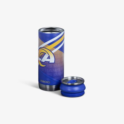 Open View | Los Angeles Rams 16 Oz Can::::Removable lid