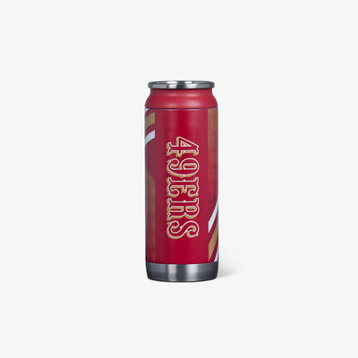 Back View | San Francisco 49ers 16 Oz Can::::Advanced hot & cold retention