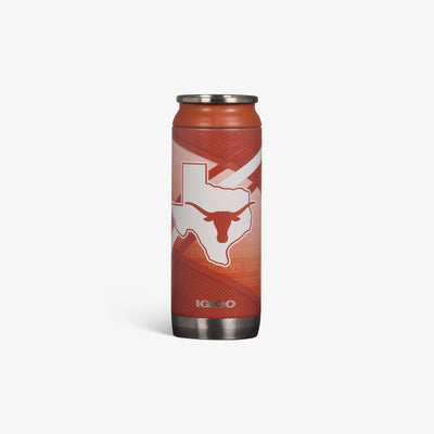 Front View | University of Texas 16 Oz Can::::Durable stainless steel