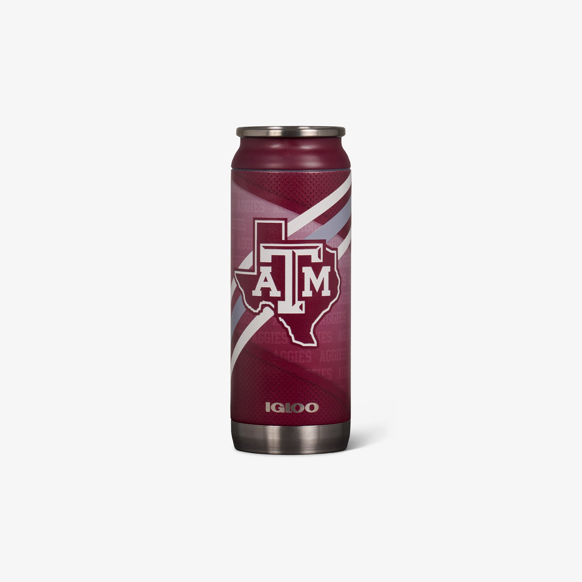NCAA Texas A&M Aggies Personalized Stainless Insulated Beer Can Holder