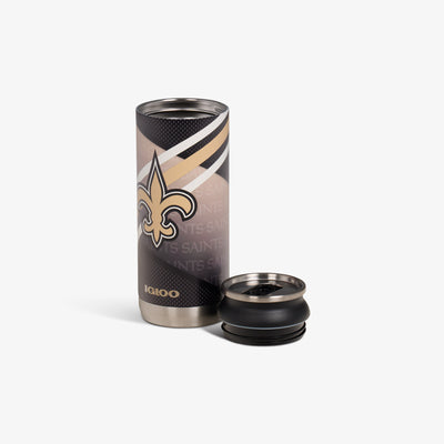 Open View | New Orleans Saints 16 Oz Can::::Removable lid