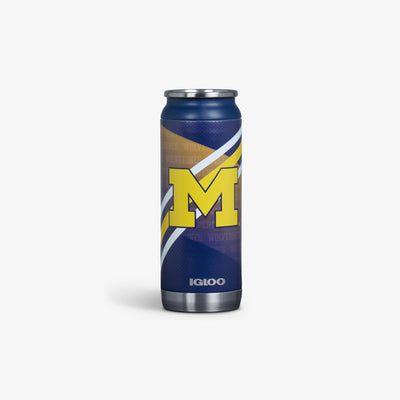 Front View | University of Michigan™ 16 Oz Can::::Durable stainless steel