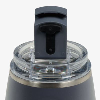 Lid Open View | 10 Oz Wine Tumbler::Carbonite::