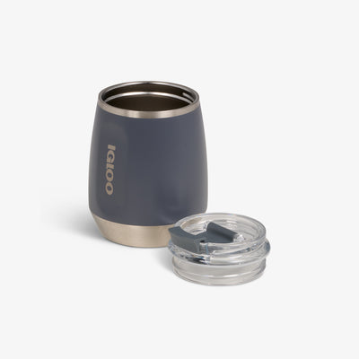 Lid Off View | 10 Oz Wine Tumbler::Carbonite::Cold/hot compatible