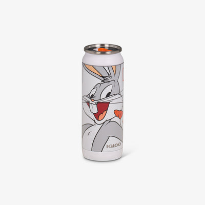 Angle View | Bugs Bunny™ 16 Oz Can::::Sliding mouth-opening tab