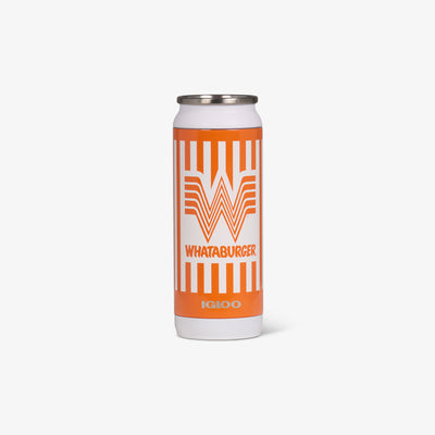 Front View | Whataburger 16 Oz Can::::Advanced hot & cold retention