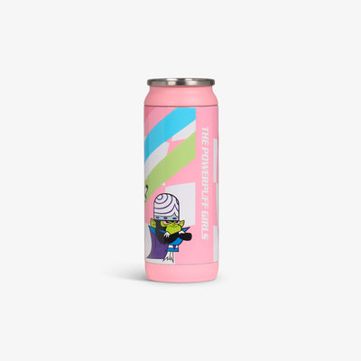 Back View | The Powerpuff Girls 16 Oz Can::::Secure mouth-opening tab