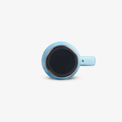 Bottom View | 32 Oz Flip ‘n’ Sip Travel Mug::Powder Blue::Built-in coaster