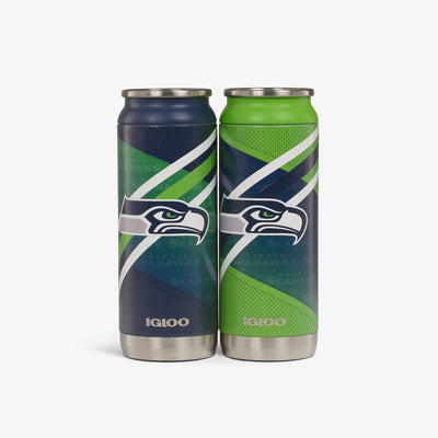 Front View | Seattle Seahawks Home & Away 16 Oz Can 2-Pack::::Set of 2