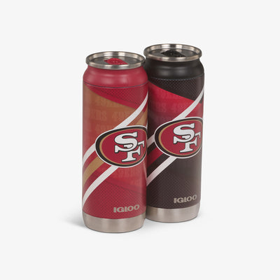 Angle View | San Francisco 49ers Home & Away 16 Oz Can 2-Pack::::Advanced hot & cold retention