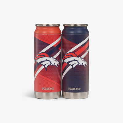 Front View | Denver Broncos Home & Away 16 Oz Can 2-Pack::::Set of 2