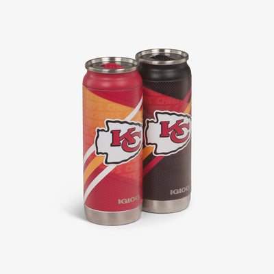 Angle View | Kansas City Chiefs Home & Away 16 Oz Can 2-Pack::::Advanced hot & cold retention