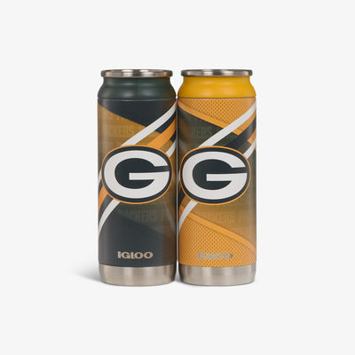 Front View | Green Bay Packers Home & Away 16 Oz Can 2-Pack
::::Set of 2