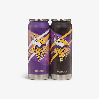 Front View | Minnesota Vikings Home & Away 16 Oz Can 2-Pack::::Set of 2