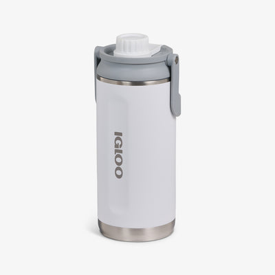 Angle View | 36 Oz Twist ‘n’ Chug Bottle::White::No-look-sip indicator