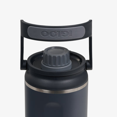Lid View | 36 Oz Twist ‘n’ Chug Bottle::Carbonite::1/4 turn chugger cap