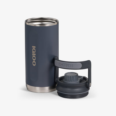 Lid Off View | 36 Oz Twist ‘n’ Chug Bottle::Carbonite::Double-wall, vacuum-insulated