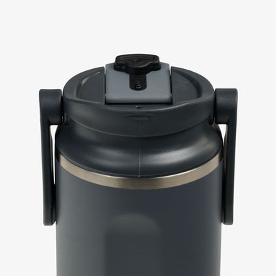 Lid Open View | 20 Oz Flip ‘n’ Sip Tumbler::Carbonite::Leakproof Flip ‘n’ Sip lid