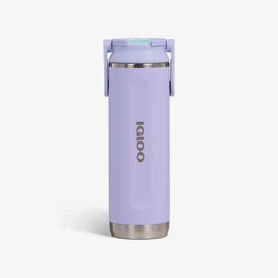 Front View | 20 Oz Sport Sipper Bottle::Lilac Breeze::Fits in standard cup holders