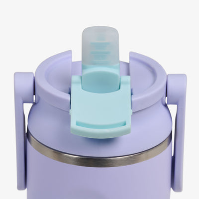 Lid Open View | 20 Oz Sport Sipper Bottle::Lilac Breeze::Leakproof Sport Sipper lid