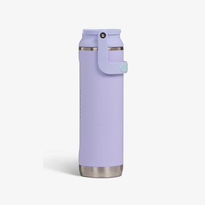 Profile View | 20 Oz Sport Sipper Bottle::Lilac Breeze::Tuck Tight handle