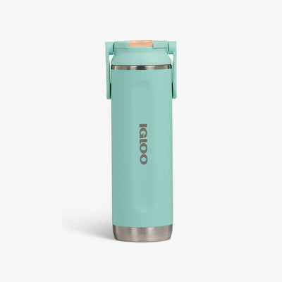 Front View | 20 Oz Sport Sipper Bottle::Seafoam Green::Fits in standard cup holders