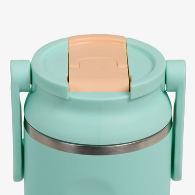 Lid View | 20 Oz Sport Sipper Bottle::Seafoam Green::Retention: Up to 24hrs cold / 6hrs hot*