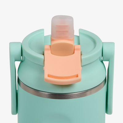 Lid Open View | 20 Oz Sport Sipper Bottle::Seafoam Green::Leakproof Sport Sipper lid