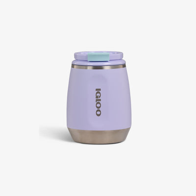 Front View | 10 Oz Wine Tumbler::Lilac Breeze::Double-wall, vacuum-insulated