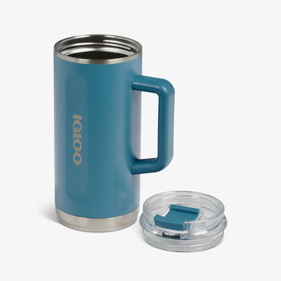 Lid Off View | 1L Beer Mug::Modern Blue::Wide opening