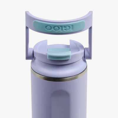 Lid View | 20 Oz Flip ‘n’ Sip Tumbler::Lilac Breeze::Retention: Up to 24hrs cold / 6hrs hot*