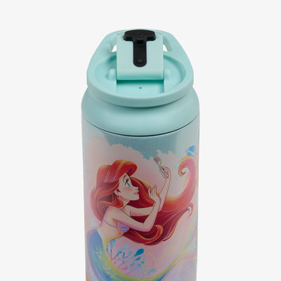 Lid Open View | Disney The Little Mermaid 16 Oz Tumbler::::