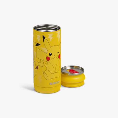Open View | Pokémon 16 Oz Can::Pikachu::Removable, leakproof lid